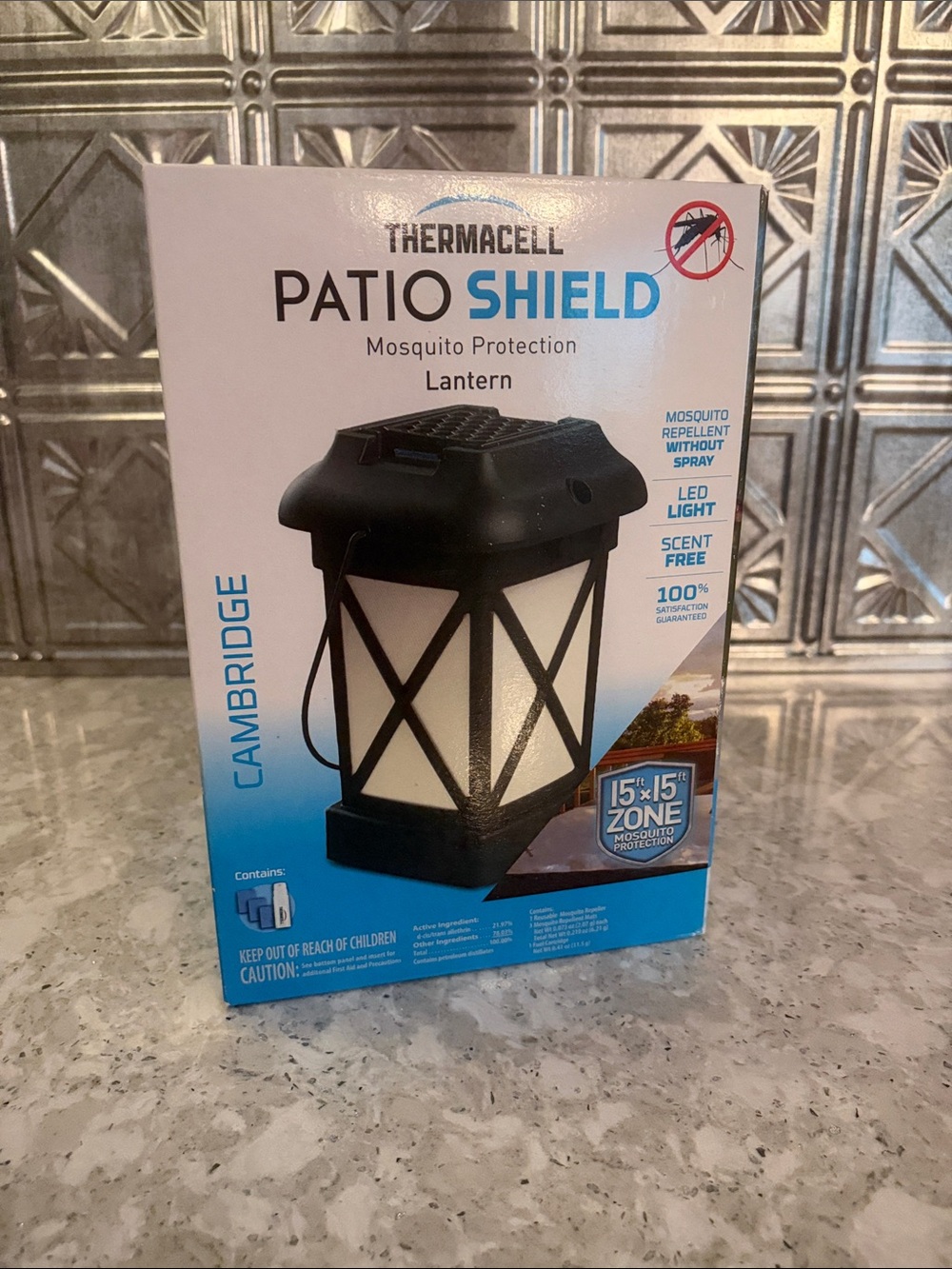 Patio Shield Cambridge Black Mosquito Protection Lantern